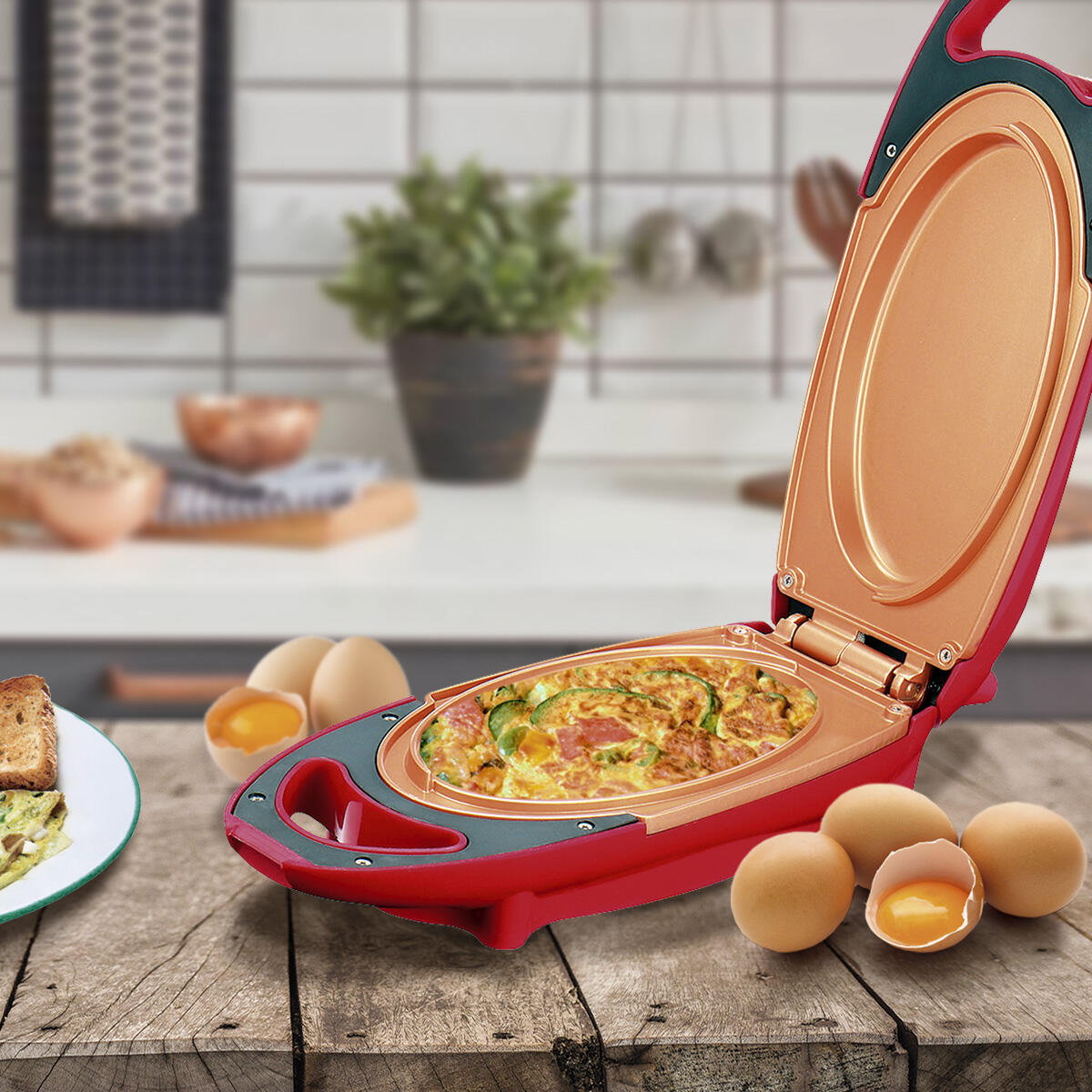 Sartén Plancha Eléctrica Cobre, CHEFGLOW