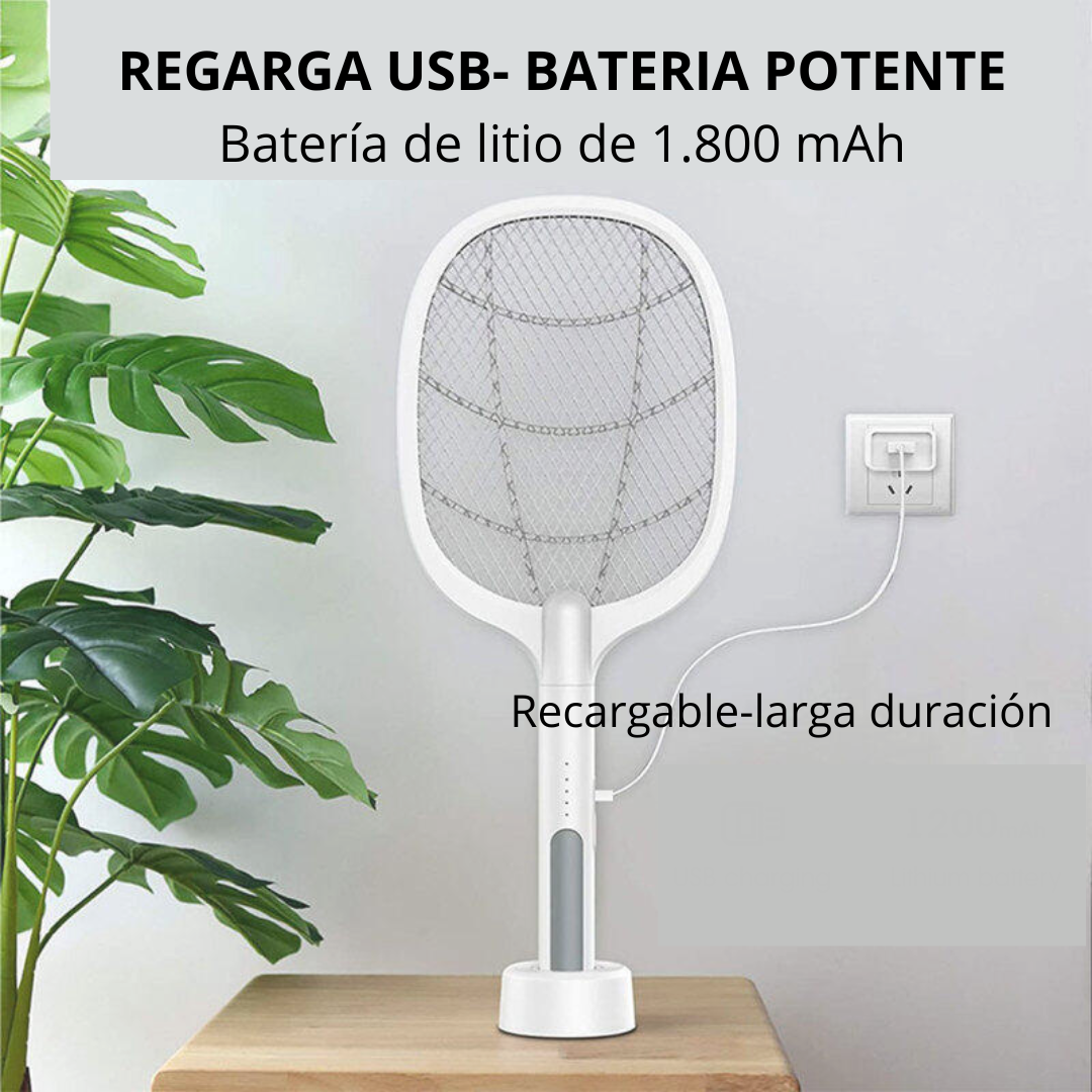 PACK ZAP & TRAP KIT Lámpara y Raqueta Antimosquitos con Luz UV